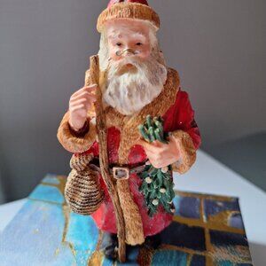 Christmas ornament  santa  vintage